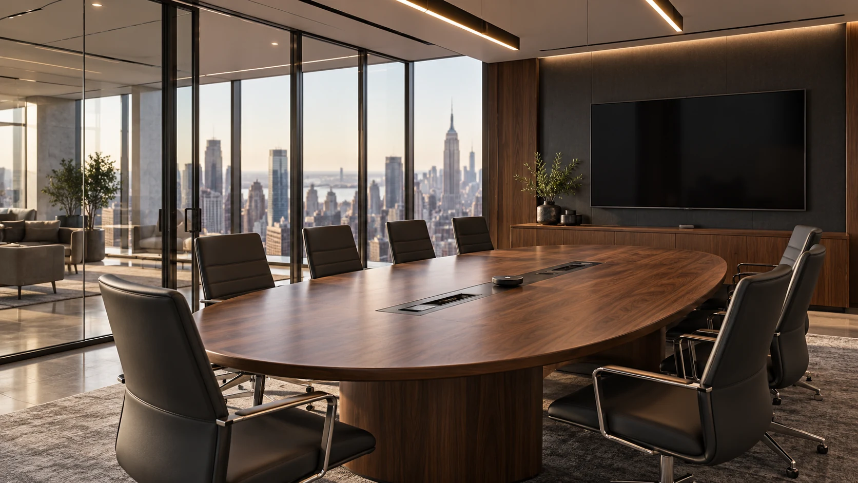 Contemporary office conference room